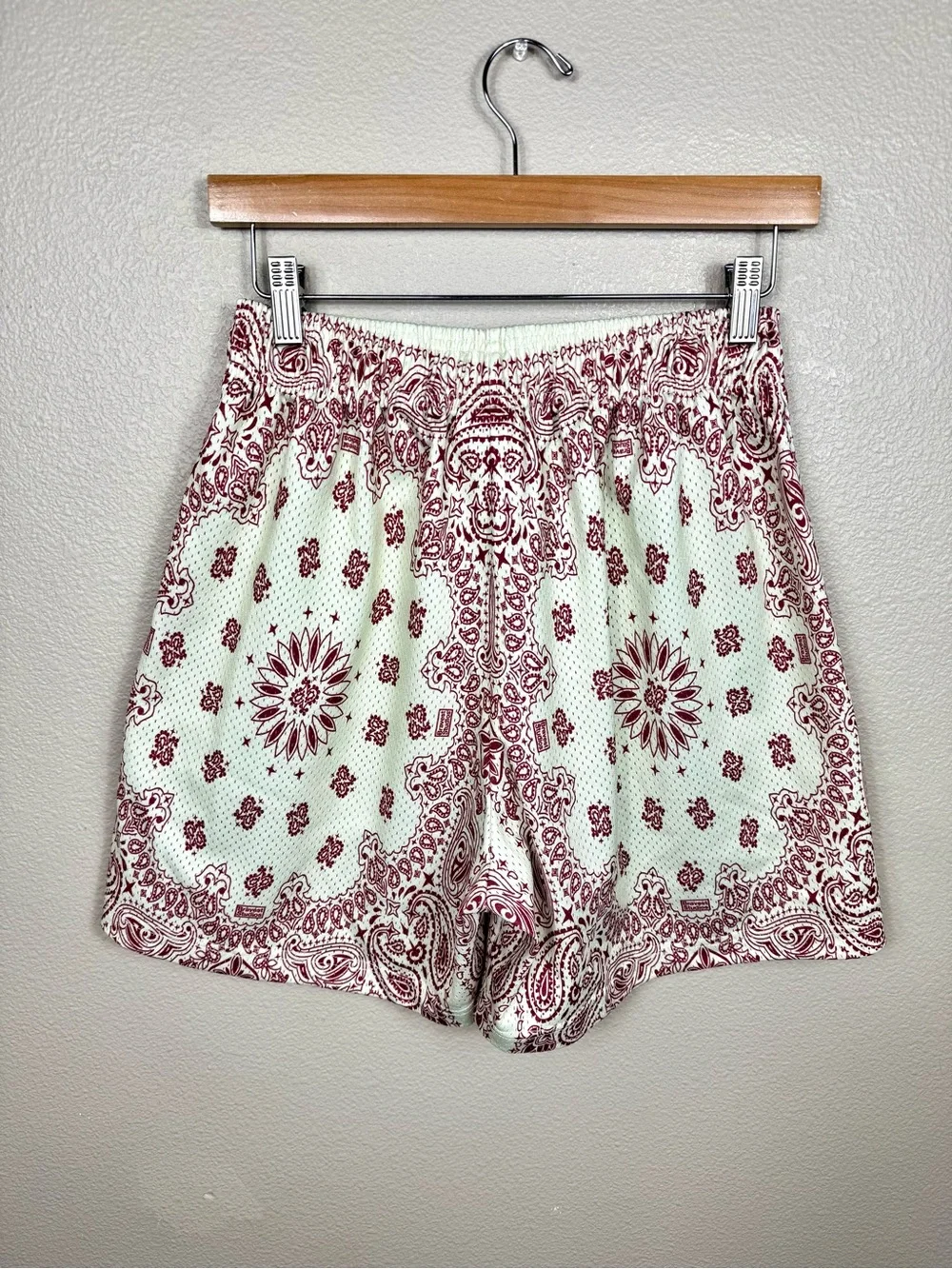 Bravest‎ Studios Red Paisley Shorts large streetwear EUC A